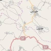 post offices in Palestine: area map for (7) Al Far'a Camp